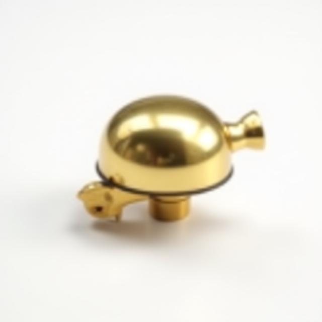 Polished brass nostalgic bicycle bell